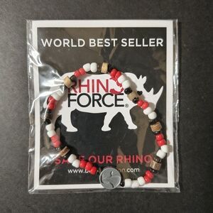New Beaded bracelet from RHINO FORCE, a brand dedicated to rhino conservation